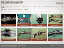Tablet Screenshot of flintlockcollection.net